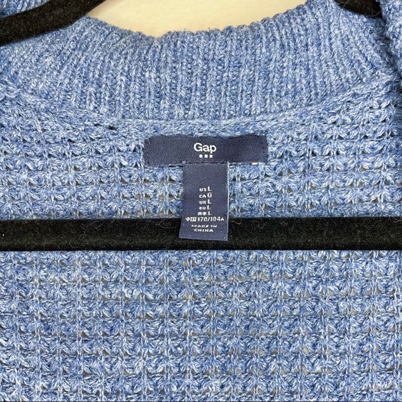 GAP BLUE COZY KNIT SWEATER CARDIGAN - Picture 3 of 5